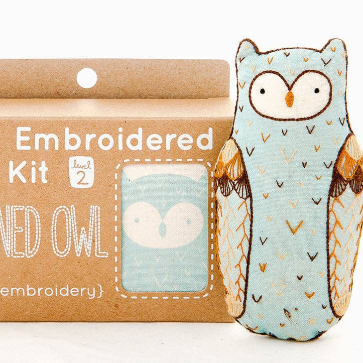 Horned Owl - Embroidery Kit
