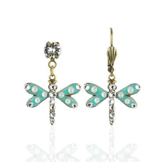 Paisible Crystal Dragonfly Earrings