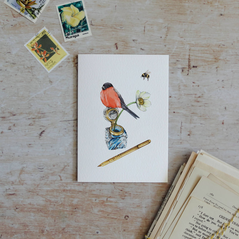 Botanical Bird Greetings Card