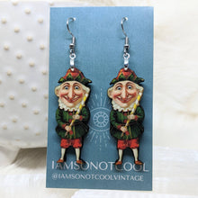  Vintage Puppet Earrings - Gnome Earrings - Troll People MAN