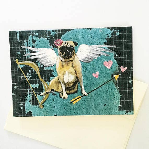 Love Pug Card