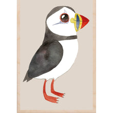  PUFFIN wooden postcard Matt Sewell Birds™