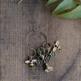 Bee and Bloom Stitch Markers