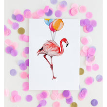  Flamingo Greetings Card