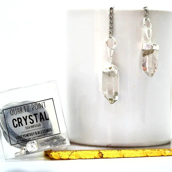 Quartz Crystal Tea Infuser, Crystal Infuser Loose Leaf Tea