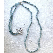  Blue Tourmaline Faceted Beaded Necklace