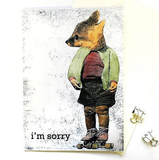 Fox  I miss You Greeting Card
