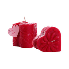  Beeswax Heart Pillar