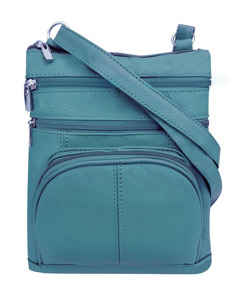 Turquoise Cowhide Leather Crossbody
