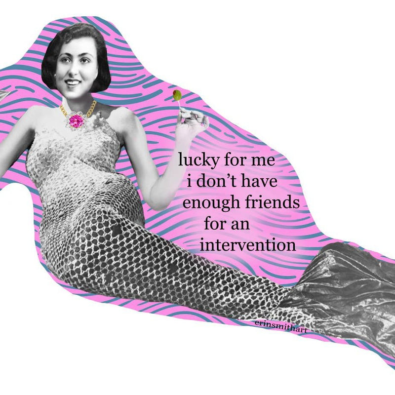Mermaid Intervention Sticker