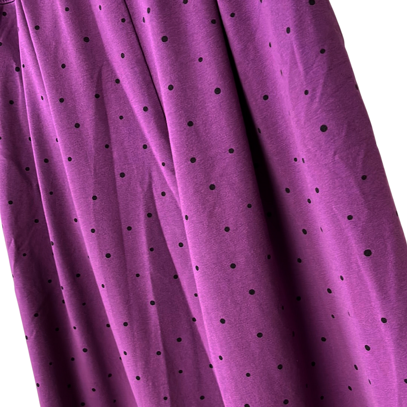 Lantern Pants with Button Leg in Dots