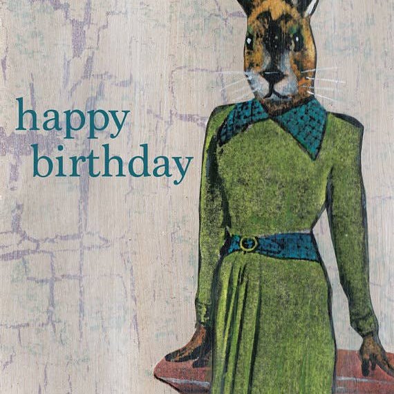 Birthday Rabbit Card