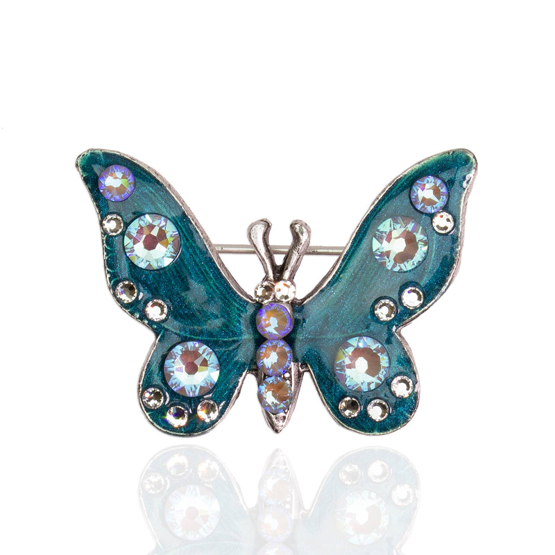 Veda Crystal Butterfly Pin