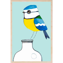  BLUE TIT wooden postcard Matt Sewell Birds™