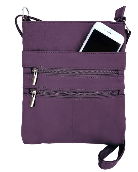 Sandra Cowhide Leather Crossbody Shoulder Bag