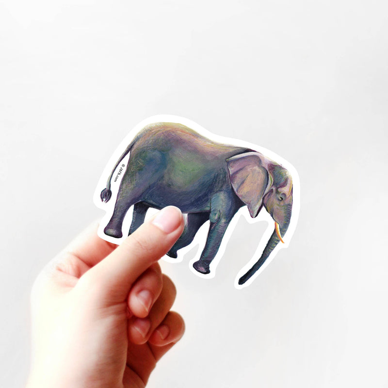 Elephant Vinyl Sticker