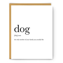  Dog Definition - Greeting Card
