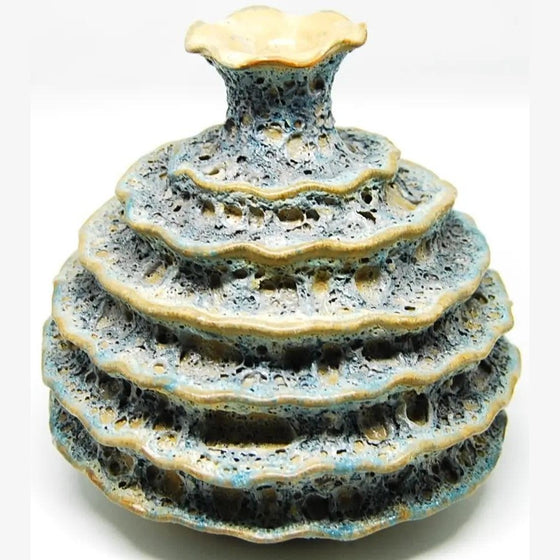Round Base Vase With Ruffel Sea