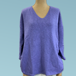 V-Neck Tunic Slub Sweater